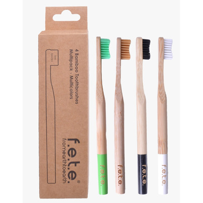 F.e.t.e. Bamboo Toothbrush Multi Pack Firm