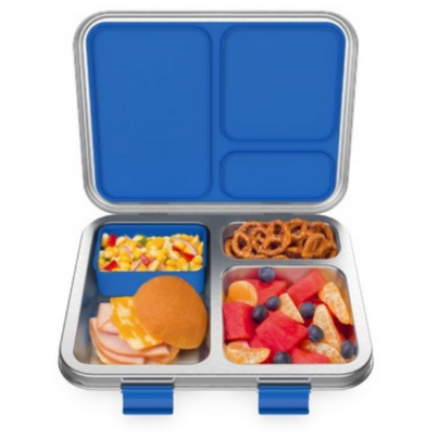Bentgo Kids Stainless Steel Leak-Resistant Lunch Box Blue