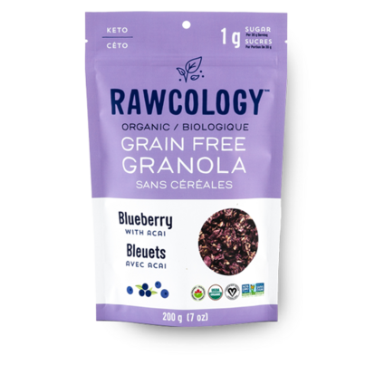 Rawcology Grain Free Granola Blueberry With Acai