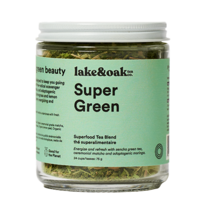 Lake & Oak Tea Co. Super Green Superfood Tea Blend