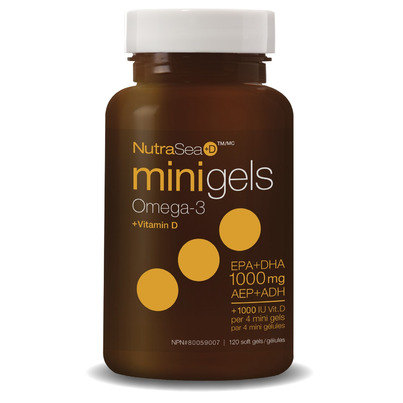 NutraSea +D Mini Gels Omega-3 + Vitamin D