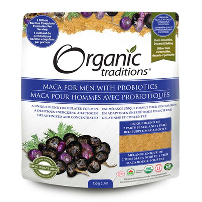 Organic Traditions Maca For Men With Probiotics