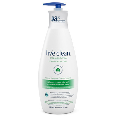 Live Clean Cannabis Sativa Seed Oil Body Lotion