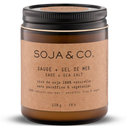 Soja & Co Soy Wax Candle Sage + Sea Salt