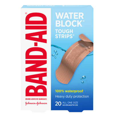 Band-Aid Tough Strips Waterproof Bandages