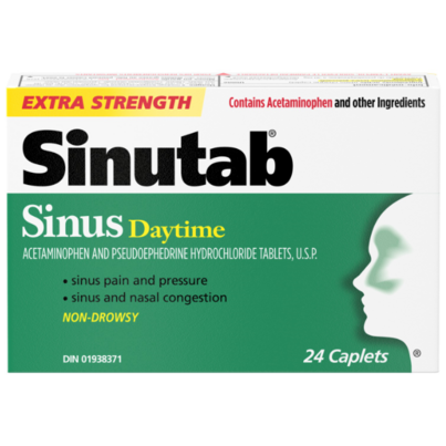 Sinutab Sinus Extra Strength
