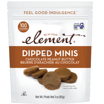 Element Snacks Chocolate Peanut Butter Dipped Minis