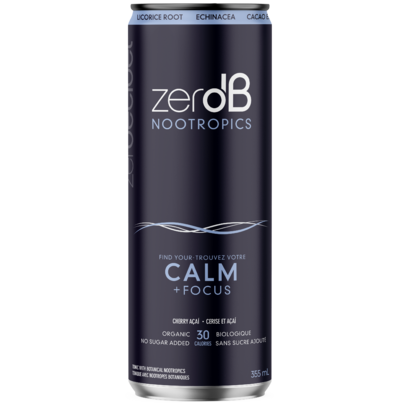 Zero DB Nootropics CALM + Focus Tonic Cherry Acai