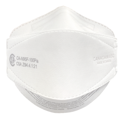 CANADAMASQ Q100 CSA Certified N95 Respirator Mask Small White