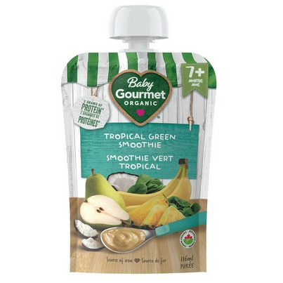 Baby Gourmet Tropical Green Smoothie Organic Baby Food