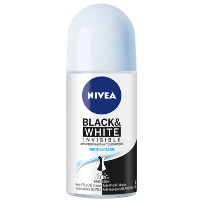 Nivea Black & White Invisible Anti-Perspirant Roll-On White Blossom