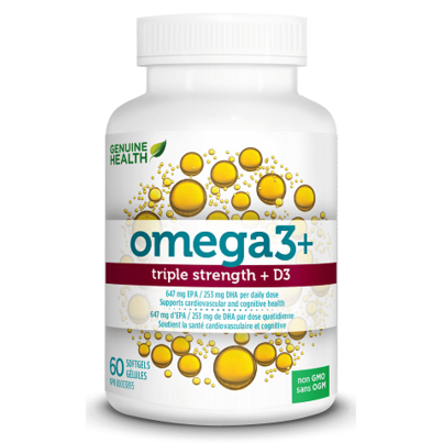 Genuine Health Omega3+ Triple Strength With D3 Large Pack