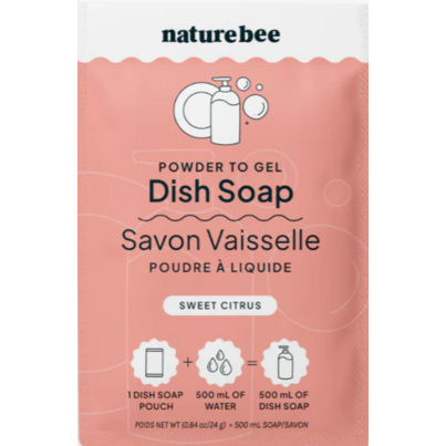 Nature Bee Powder To Gel Dish Soap Sweet Citrus