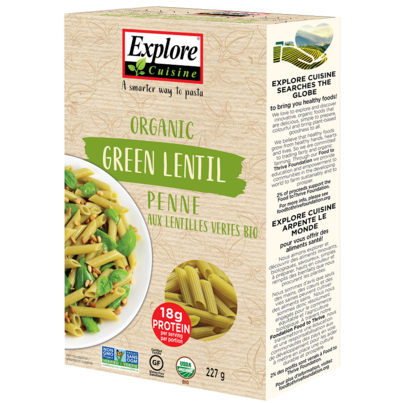 Explore Cuisine Organic Green Lentil Penne