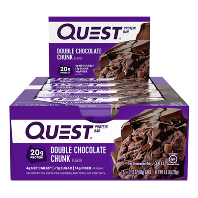 Quest Nutrition Protein Bar Double Chocolate Chunk Case