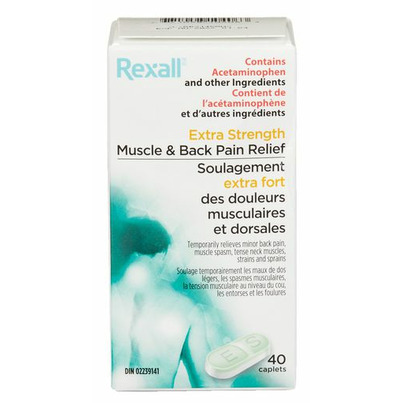 Rexall Extra Strength Muscle & Back Pain Relief
