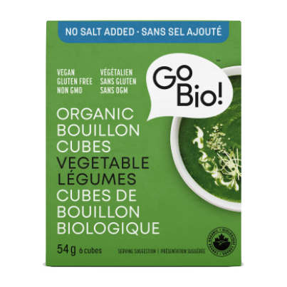 GoBIO! Organic No Salt Vegetable Bouillon Cubes