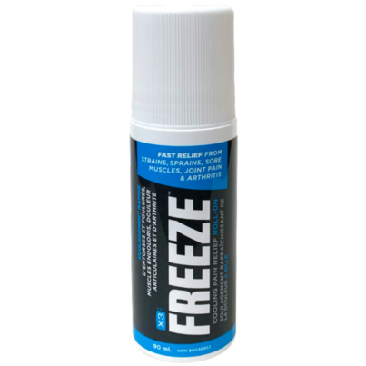 X3 Freeze Cold Therapy Pain Relief Gel Roll-On