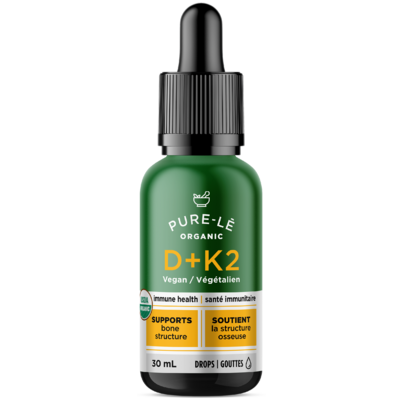 Pure-le Organic Vegan Vitamin D + K2 Drops
