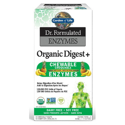 Garden Of Life Dr. Formulated Enzymes Organic Digest+ Tropical Fruit