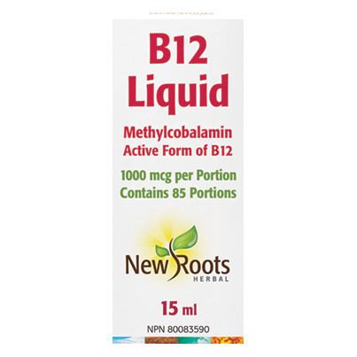 New Roots Herbal B12 Liquid Methylcobalamin