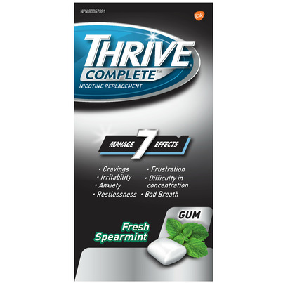 Thrive Complete Nicotine Replacement Gum 4mg Fresh Spearmint