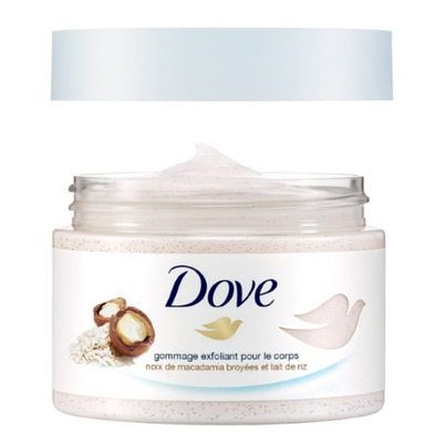 Dove Macadamia & Rice Milk Exfoliating Body Polish