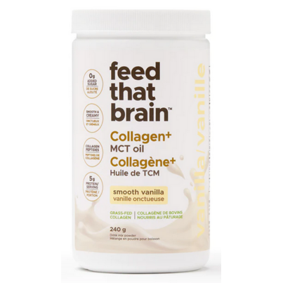 Feed That Brain Collagen + MCT  Drink Mix Powder Vanilla