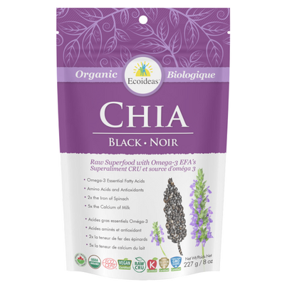Ecoideas Organic Black Chia Seeds