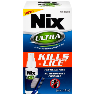 Nix ULTRA Kills Lice Pesticide Free With Comb