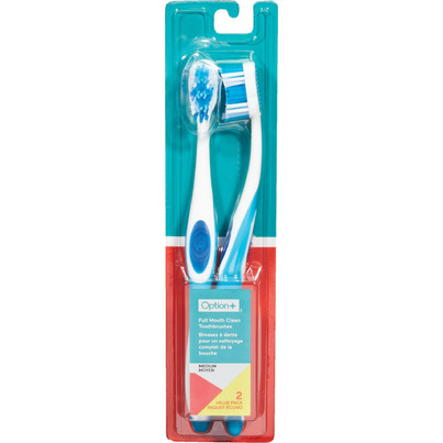 Option+ Full Mouth Clean Toothbrushes Medium