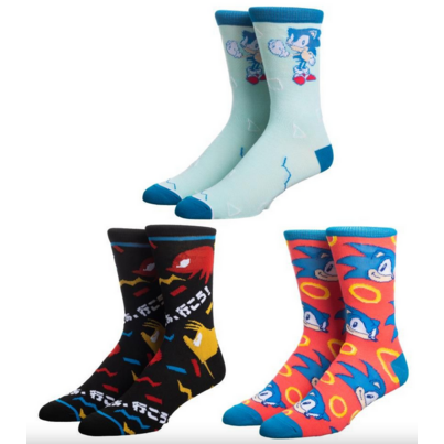 Bioworld Socks Pack Sega Sonic The Hedgehog