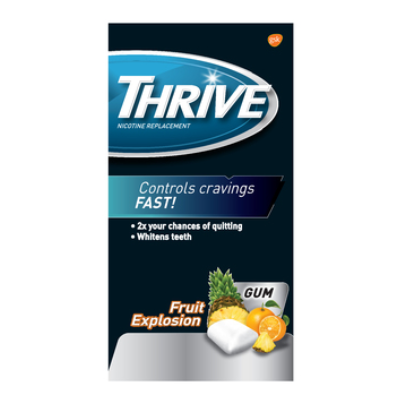 Thrive 2mg Nicotine Replacement Gum Fruit Explosion