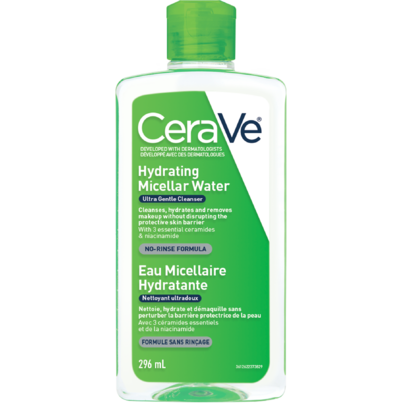 CeraVe Hydrating Micellar Water Cleanser & Eye Makeup Remover
