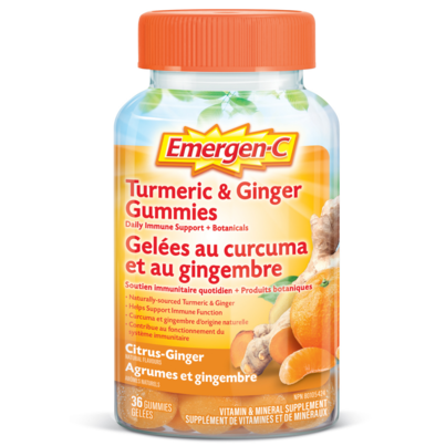 Emergen-C Turmeric & Ginger Gummies Citrus-Ginger