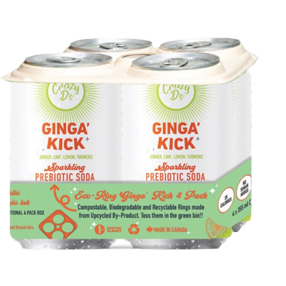 Crazy D's Prebiotic Soda Ginga' Kick