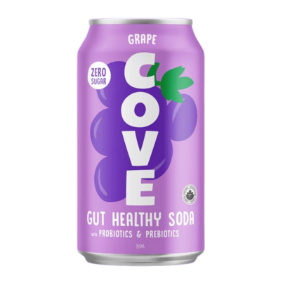 Cove Gut Healthy Soda Grape