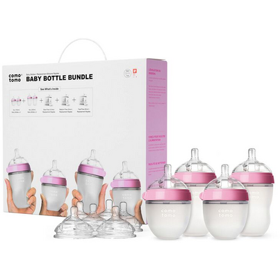 Como Tomo Baby Bottle Bundle Pink