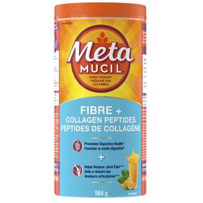 Metamucil Fibre + Collagen Peptides Powder Orange