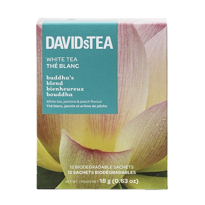 DAVID'S Tea Pack Of 12 Sachets Buddha's Blend White Tea