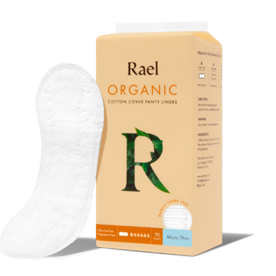 Rael Micro Thin Organic Cotton Cover Panty Liners