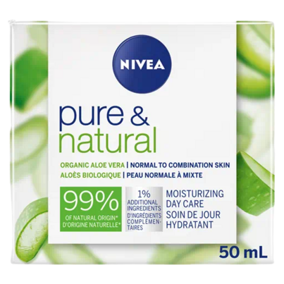 Nivea Pure & Natural Organic Aloe Vera Moisturizing Day Care