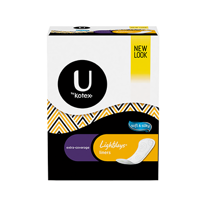 U By Kotex Lightdays Panty Liners Extra Coverage