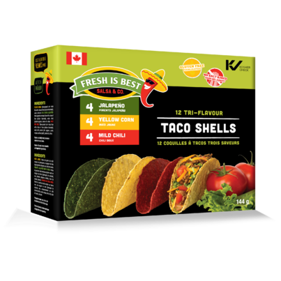 Fresh Is Best Salsa & Co. Taco Shells Tri-Flavour