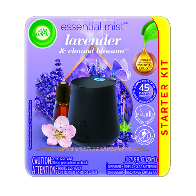 Air Wick Essential Mist Diffuser Kit Lavender & Almond Blossom