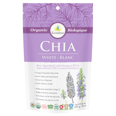Ecoideas Organic White Chia Seeds