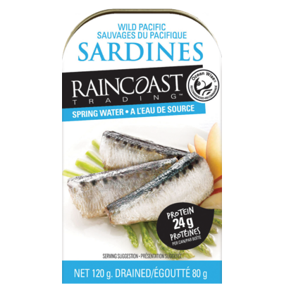 Raincoast Trading Wild Pacific Sardines In Spring Water