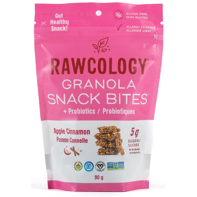 Rawcology Probiotic Granola Snack Bites Apple Cinnamon