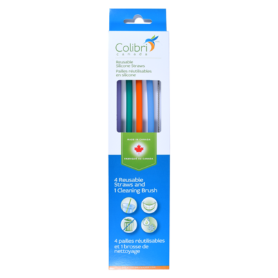 Colibri Silicone Straws + Cleaner Multicolour