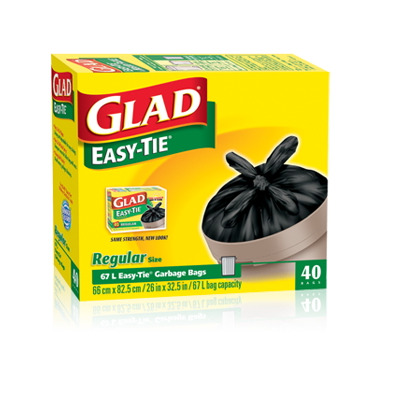 Glad Easy Tie Garbage Bags